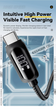 Кабель зарядки Type-C - Type-C Essager 100W 1м з дисплеєм (EXCTT1-XL01-P) - зображення 4