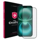 Захисне скло NEU Chatel Corning Gorilla Glass with Mesh for iPhone 16 Plus Front Black - зображення 1
