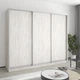 Шкаф-купе трехдверный MebelStar Комбо AL 3ДСП 250x60x210 см Аляска серый (MBS-3333) - изображение 1