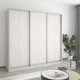 Шкаф-купе трехдверный MebelStar Комбо AL 3ДСП 220x60x210 см Аляска серый (MBS-3330) - изображение 1