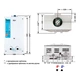 Газова колонка димохідна JSD20-10GE 10 л панель зі скла White Thermo Alliance | JSD2010GEWHITEGLASS - изображение 2