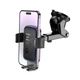 Автотримач для телефону HOCO H79 Vista push-type car holder (center console) Black Metal Gray (6942007647892) - зображення 5