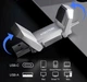 Внешний Твердотельный SSD накопитель KOOTION U54 2 в 1 USB 3.2 + Type-C для Windows Android OTG iPhone TC 15 16 Брелок Поворотный высокоскоростной 450Mb/с 512Gb Silver - изображение 3