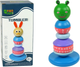 Розвиваюча пірамідка Lean Toys Жабка-балансир дерев'яна (5904665990148) - зображення 1