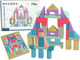Zestaw drewnianych klocków Lean Toys 55 elementów (5904665990339) - obraz 1