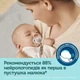 Набір пустушок силіконових симетричних ROYAL BABY 2 шт. Блакитних Canpol babies 0-6 міс (5903407993492) - зображення 10