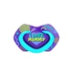 Набор пустышек силиконовых симметричных NEON LOVE 2 шт. Голубой Canpol babies 0-6 мес (5901691843820) - изображение 2