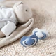 Набор пустышек силиконовых симметричных 2 шт. Pure Color Синих Canpol babies 18+ м-цев (5903407992730) - изображение 13