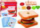 Zestaw do zabawy dla dzieci Lean Toys Kanapka drewniana 8 elementów (5905991028161 / 5905991028444) - obraz 1