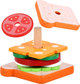 Zestaw do zabawy dla dzieci Lean Toys Kanapka drewniana 8 elementów (5905991028161 / 5905991028444) - obraz 5