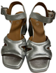 Sandaly damskie na slupku Geox D35RHB000Y2-C1007 38 24.7 cm Srebrne (8056206233430) (955555909400226) - Outlet - obraz 3