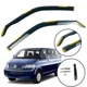 Дефлекторы окон (ветровики) для Volkswagen T5 2003-2015 вставные 2 шт (HAWK) - изображение 1