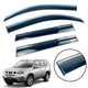 Дефлектори вікон (вітровики) для Nissan X-Trail II 2007-2014 з нерж. хром полоскою 4 шт. (HAWK) - зображення 1
