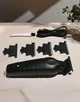 Машинка для стрижки Kemei KM-2299 аккумуляторная, с USB зарядкой триммер и 3 сменные насадки для волос и бороды - изображение 4