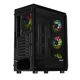 2E Gaming Корпус Aruba G3313W, без БП 1xUSB3.0, 2xUSB2.0, 5x120мм ARGB, VGA 300мм, LCS ready, HUB, TG Side Panel, ATX, чорний - зображення 6