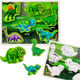 Дерев'яний пазл Lean Toys Динозаври 12 елементів (5905991043829) - зображення 2