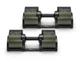 Гантели наборные (2 шт х 32 кг) NUOBELL 232, NO-NB232GREBLA (green/black) - изображение 1