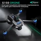 Квадрокоптер с камерой S159 дрон с ЖК- экраном с 4K, HD ESC, FPV, GPS до 1000 км. 20 мин. полета + кейс - изображение 4