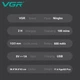 Триммер VGR V-918, 4 насадки, LED display - изображение 6