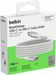 Kabel Belkin BoostCharge 240W USB Type-C - USB Type-C 2 m White (CAB015BT2MWH) - obraz 6
