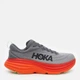 Мужские кроссовки HOKA ONE ONE BONDI 8 1123202 CFLM 47,5 (EU 47 1/3, USA 12,5 D, 30,5 см) серые с красным - изображение 1