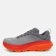 Мужские кроссовки HOKA ONE ONE BONDI 8 1123202 CFLM 47,5 (EU 47 1/3, USA 12,5 D, 30,5 см) серые с красным - изображение 2