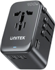 Дорожній зарядний пристрій Unitek GaN EU/US/UK/AUS PD 100W (P1123ABK01) - зображення 4