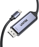 Кабель Unitek Bidirectional USB Type-C - DisplayPort 1.4 8K 60 Гц 1.5 м Black (V1423DGY01) - зображення 7
