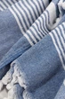 Пляжное полотенце Linen Blue 90х180 см синее - изображение 4