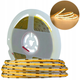 Taśma LED MW Lighting typu COB 5W 320 chips/m CRI >90 4V 3000K IP20 5m ciepla biala (UQS-COB-5W-WW-24V-5m) - obraz 2