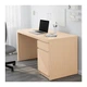 Письменный стол IKEA MALM 140x65 см дубовый шпон беленый 203.598.23 - изображение 2