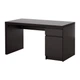 Письменный стол IKEA MALM 140x65 см черно-коричневый 002.141.57 - изображение 1