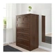 Комод с 6 ящиками IKEA SONGESAND 82x126 см коричневый 703.667.84 - изображение 4