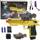 Pistolet elektryczny LEAN Toys na kulki hydrożelowe i strzałki piankowe Złoty 24276 (5905991054221) - obraz 2