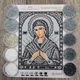 Набір для вишивання бісером Art-Millennium. N-0405 Богородиця Семистрільна (срібло) 12х16 см - зображення 1