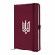 Деловая записная книжка Axent Partner "Герб" А5 96 листов клеточка на резинке твердая обложка бордовая (8201-46-5-A) - изображение 1