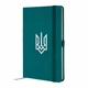 Деловая записная книжка Axent Partner "Герб" А5 96 листов клеточка на резинке твердая обложка малахитовый (8201-31-4-A) - изображение 1