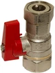 Шариковый кран прямой с накидной гайкой BIANCHI 3/4х3/4" внутренняя резьба, red/красный (528005050F) - изображение 2