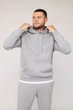 Худи мужское L цвет светло-серый YUKI ЦБ-00279984 - изображение 1