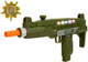 Zestaw wojskowy LEAN Toys Pistolet ze światłem i dźwiękiem 37 cm + Odznaka 7872 (5903802454635) - obraz 3