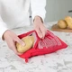 Багаторазовий мішок для запікання картоплі в мікрохвильовій печі Cook мішечок / пакет для приготування картоплі в мікрохвильовій печі, 1 шт, червоний (110783228) - зображення 2