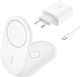 Ładowarka indukcyjna Belkin BoostCharge Magnetic 2w1 Qi2 15W White (WIZ028VFWH) - obraz 1
