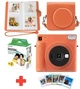 Набор камера Fujifilm Instax Square SQ1, Фотобумага 20шт, Чехол, Фотоальбом 80 фото Оранжевый + Фоторамки в подарок (Подарочная упаковка) - изображение 1