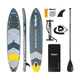 SUP доска надувная сапборд с веслом Rebel ACTIVE 150кг 350х81х15см САП борд с аксессуарами для плаванья, серфинга универсалный Серый - изображение 2