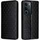 Чохол Deexe Rhombus Book для Realme C71 - Black - зображення 1