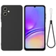 Силиконовый (TPU) чехол Deexe Silicone Case для Samsung Galaxy A07 (A075) - Black - изображение 1