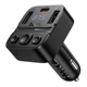 FM трансмітер HOCO E87 Delta 35W Bluetooth 5.4 автомобільний модулятор PD QC USB Type-C адаптер для авто з швидкою зарядкою 20W USB музикою підтримкою FLAC MP3 та Bluetooth підключенням - изображение 4