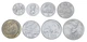 Набір монет Сан-Марино набір з 8 монет 1975 UNC 1, 2, 5, 10, 20, 50, 100, 500 лір (срібло) - зображення 1