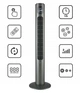 Баштовый напольный вентилятор с ионизацией EBERG LYNGO черный - изображение 1