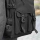Городской рюкзак мужской Kraft Black 18 л черный тканевый водостойкий с отделением для ноутбука - изображение 5